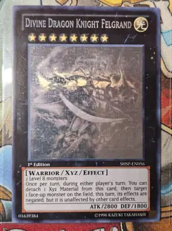Yu-Gi-Oh! TCG Divine Dragon Knight Felgrand SHSP-EN056 1st Edition Ghost Rare - Image 1