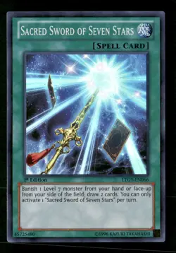 #LTGY-EN066 Sacred Sword of Seven Stars 1st Edition Super Rare - Image 1