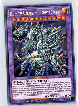 Blue-Eyes Alternative Ultimate Dragon Limited Prismatic Secret Rare 2019 Gold Sa - Image 1