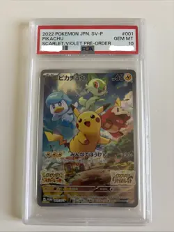 PSA 10 Pikachu 001/SV-P Scarlet & Violet - Pokemon Card Japanese 2022 - Image 1
