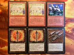 MTG 6 x Red & Artifact Card Lot Homelands Played to Near-Mint Vintage!!! - Image 1