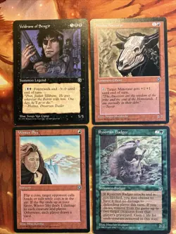 MTG 4 x Rare Card Lot Homelands Played to Near-Mint Vintage!!! - Image 1