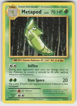 Metapod Uncommon XY - Evolutions 4/108 Pokemon - Image 1