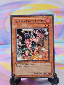 Yu-Gi-Oh TCG Card | Iron Blacksmith Kotetsu DCR-064 HP - Image 1