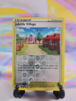 Pokemon TCG Astral Radiance Card | Jubilife Village Reverse Holo 148/189 Unc. - Image 1