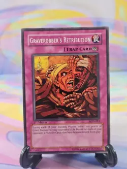 Yu-Gi-Oh TCG Card | Graverobber's Retribution 1st Edition LON-083 - Image 1