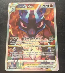 Pokemon TCG Lucario VSTAR SWSH291 Holo Promo VSTAR 270HP Card - Image 1