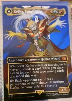 Magic The Gathering Final Fantasy Kefka Borderless Design Surge Foil Card 0543 - Image 2