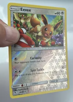 Eevee 48/68 Reverse Holo Rare Hidden Fates Pokemon Card VLP - Image 2