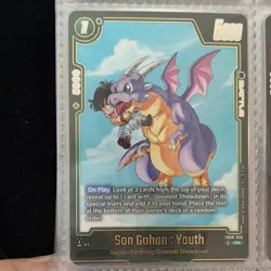 Bandai Son Gohan: Youth Battle Card R FB08-056 Dragon Ball Super Greatest Showd… - Image 1
