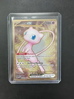 Mew EX Metal Card 205/165 Scarlet & Violet 151 Series NM - Image 3