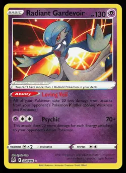 Radiant Gardevoir 069/196 Holo Lost Origin Pokemon Card - Image 1
