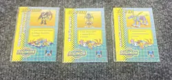 X3 1999 Digimon Holo Cards WarGreymon 306/Metalgarurumon 91/Wargreymon 90 Bandai - Image 3