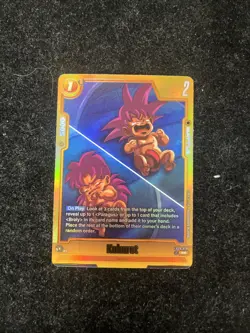 Kakarot FB08-076 R* Yellow Visual Art Dragon Ball Super Fusion World Card Game - Image 1