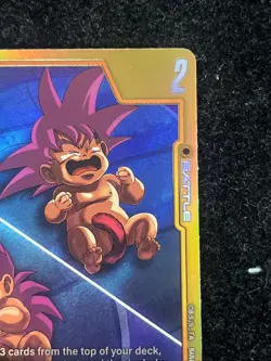 Kakarot FB08-076 R* Yellow Visual Art Dragon Ball Super Fusion World Card Game - Image 3