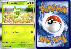 Sprigatito 013/193 Holo Common Miscellaneous Cards & Products Pokemon Holo NM - Image 1