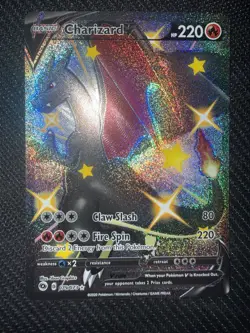 Pokemon TCG Charizard V Champions Path Holo Card 079/073 Secret Rare - Image 1