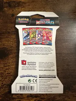 Pokemon Sword & Shield Battle Styles Cards Booster Pack 820650808197 - Image 3