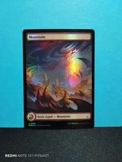 FOIL FULLART Mountain / Gebirge - MTG Magic - Image 1