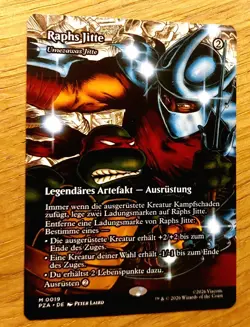 MTG Magic: Umezawas Jitte, Raphs Jitte, DEUTSCH, Full Art, Turtles, Top Mythic - Image 1