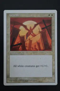 Magic The Gathering MTG CRUSADES Fifth Edition MP Moderately Played - Image 1