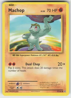 Machop Common XY - Evolutions 57/108 Pokemon - Image 1
