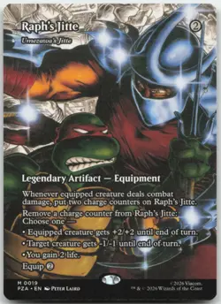 Raph's Jitte Umezawa's Jitte M Teenage Mutant Ninja 19 MTG Magic Card NM - Image 1