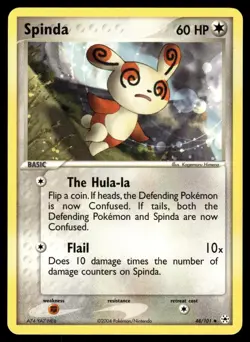 SPINDA - 48/101 Uncommon Hidden Legends Pokemon LP - Image 1