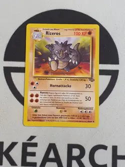 Pokemon Karte Rizeros 45/64 Dschungel Set 1999 Jungle Pokemon TCG Rhydon - Image 2