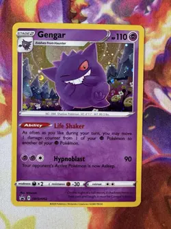 NM Gengar SWSH052 Sword & Shield Black Star Promo Card Holo Champions Path! - Image 1