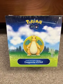 Pokemon GO Premier Deck Holder Box Dragonite VStar Collection Sealed New - Image 1