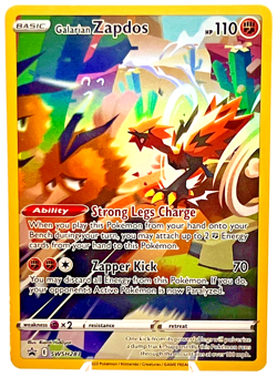 Pokemon Galarian Zapdos SWSH283 Sword & Shield Full Art Holo Pack Fresh Promo - Image 1