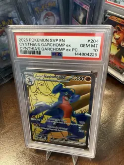 2025 Pokemon Cynthia’s Garchomp ex #204 SVP Black Star Promo PSA 10 Gem Mint PC - Image 1