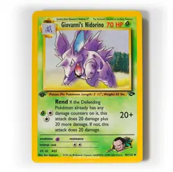 Pokemon - Giovanni's Nidorino - 1st Edition - Non Holo - 45/132 - Gym Challenge - Image 1