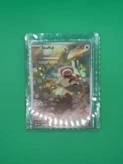 Stufful 154/132 Mega Evolution Illustration Rare Pokemon -NM - Image 4