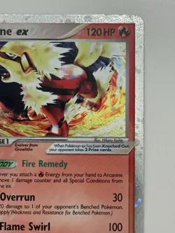 Pokemon TCG SWIRL Arcanine ex 83/92 Legend Maker Holo Silver Border - Image 4