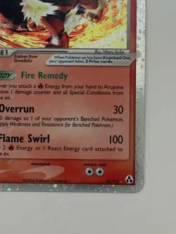 Pokemon TCG SWIRL Arcanine ex 83/92 Legend Maker Holo Silver Border - Image 5