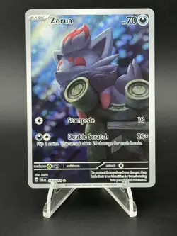 Zorua 075/064 Pokemon Shrouded Fable Illustration Rare Full Art Holo NM - Image 1