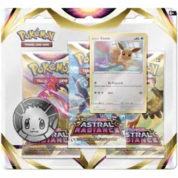 Pokemon Astral Radiance 3 Pack Blister - Eevee - Image 1