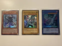 Yu-Gi-Oh! Blue Eyes 3 Card Lot, Sage W/ Eyes of Blue, KaibaCorp Chaos Max Dragon - Image 1
