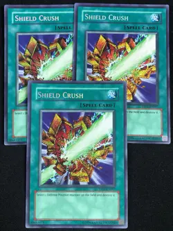 YUGIOH SHIELD CRUSH PP01-EN007 SECRET X3 LP - Image 1