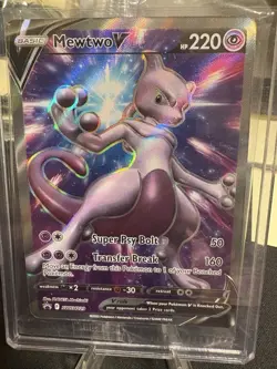Pokemon TCG Mewtwo v SWSH229 Ultra Rare Black Star Promo Card - SEALED!! - Image 1