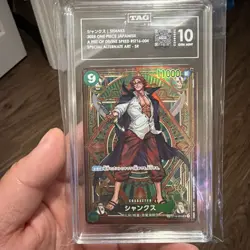 TAG 10 GEM MINT Japanese One Piece 2025 Shanks ST16-004 ALT ART - Image 1