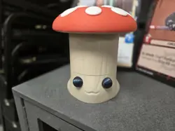 MTG Commander Deck Box 3D Printed, Holds 100 Sleeved Cards Mushroom With Storage - Image 1