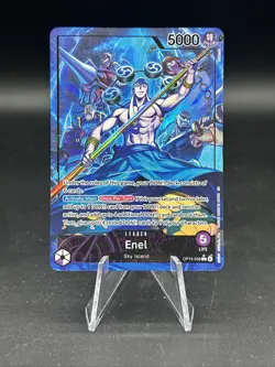One Piece Adventure On Kami's Island ENEL OP15-058 Leader Alt Art English - Image 1