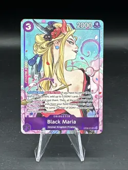 One Piece TCG Black Maria OP08-074 SR Full Art PROMO Holo A - Image 1