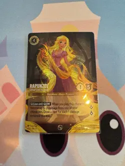 Disney Lorcana Top Cut Foil Promo Rapunzel Gifted With Healing 4/C1 - Image 1