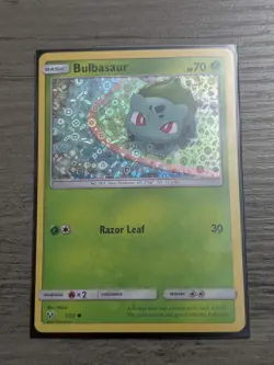 NM Pokemon Holo BULBASAUR Card SHINING LEGENDS 1/73 General Mills Cereal Promo - Image 1