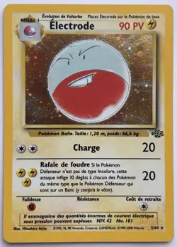 French Electrode Holo 2/64 Jungle WOTC Pokemon Card NM Vintage - Image 2