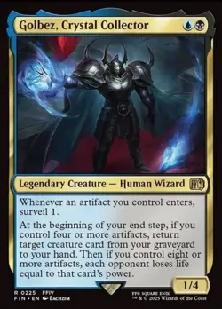 Golbez, Crystal Collector FIN 225 Rare MTG - Image 1